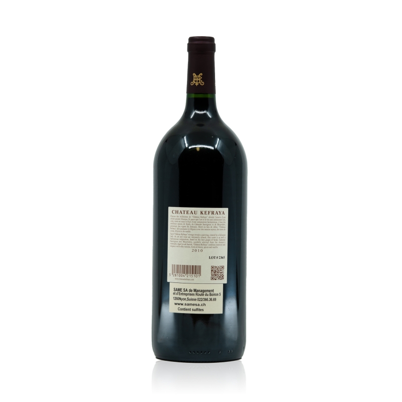 Château Kefraya, Rouge, Vallée de la Bekaa, 2010, Magnum (1.5 l)