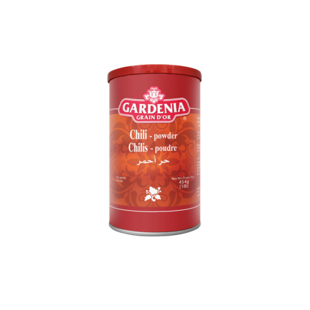 Chilis poudre, (piments moulu), Gardenia, 454g