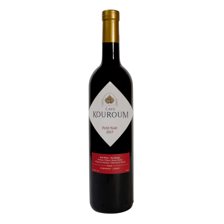 Cave Kouroum, Petit Noir, Rouge,  Vallée de la Bekaa, 2017, 75 cl, 13.5°