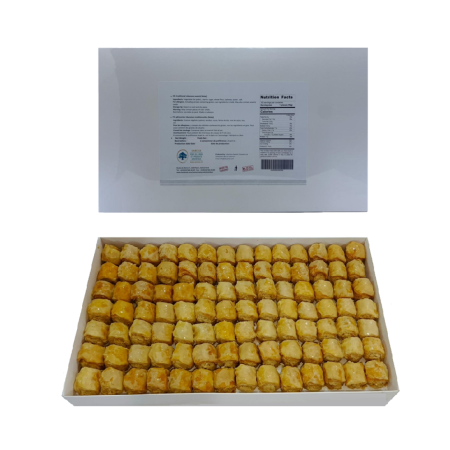 Douaihy, Baklava, Kol W Chkor Cashew Bulk boîte de 1.5kg 