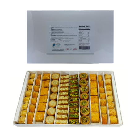 Douaihy, Baklava Cashew & pistachio  50/50  Bulk boîte de 1.5kg