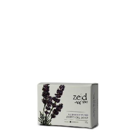 Savon à l\'huile d\'olive infusé à la lavande, 90g, Zejd Spa