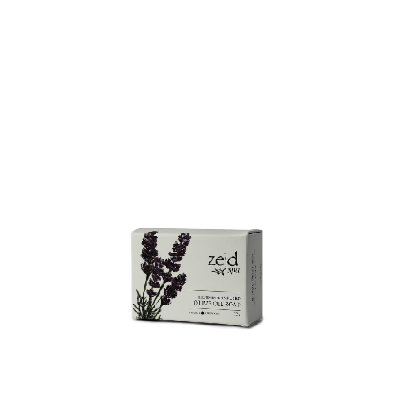 Savon à l\'huile d\'olive infusé à la lavande, 90g, Zejd Spa