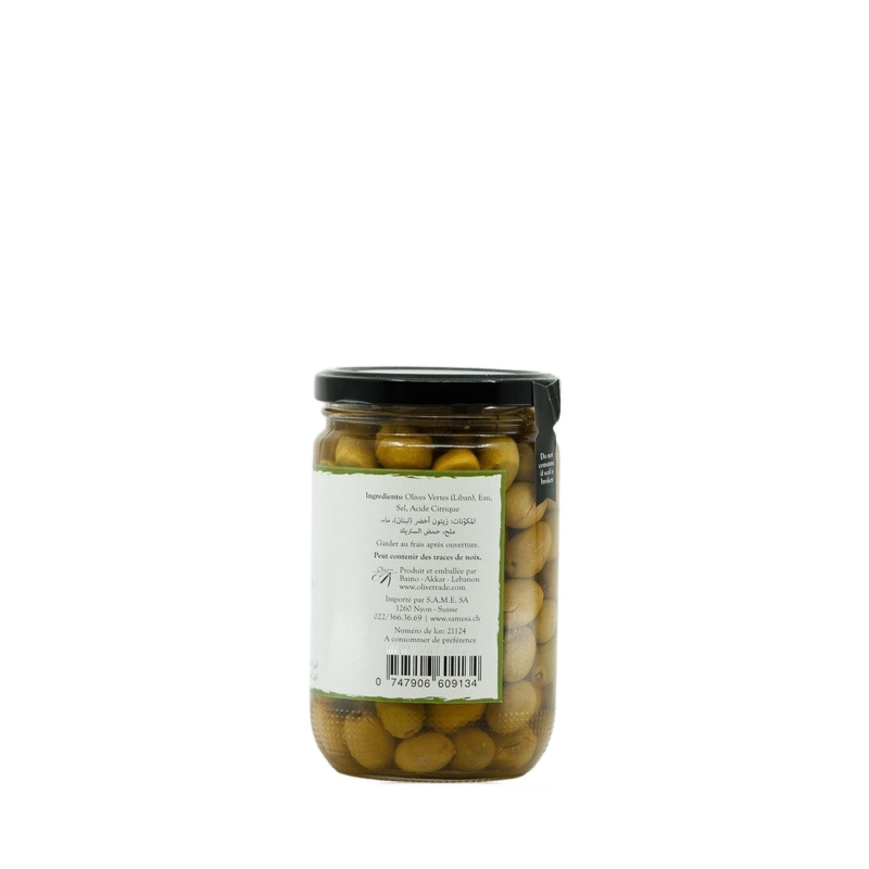 Olives vertes, (Poids Net égoutté 400g), Zejd