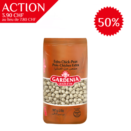 Pois chiches extra, sachet 907g, Gardenia