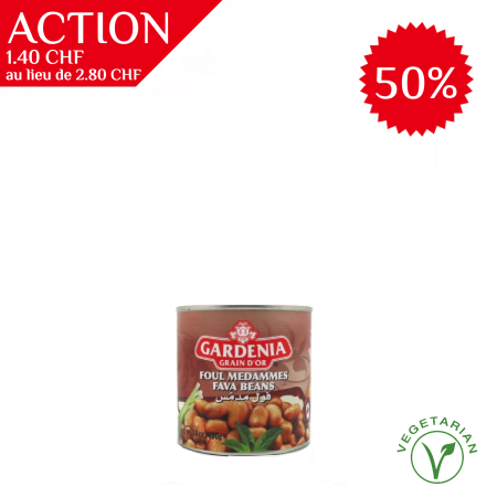 Foul medammas (fèves cuites) 400g Gardenia,