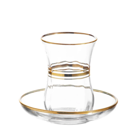 Verre à thé avec son assiette, Artisanat
