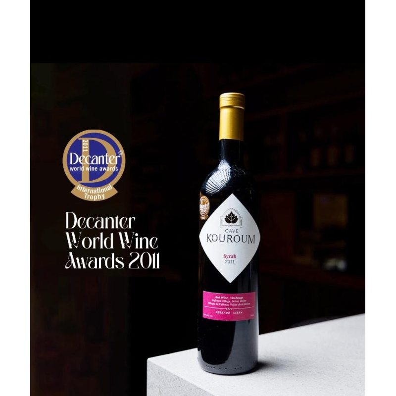 Cave Kouroum, Rouge, Syrah 100%,  Vallée de la Bekaa, 2011, 75 cl, 14°