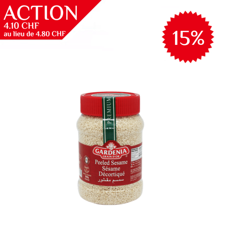 Sésame décortiqué, boîte 300g, Gardenia