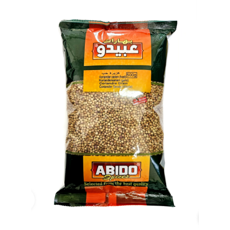 Coriandre graines (Kusbara), sac 500g, Abido