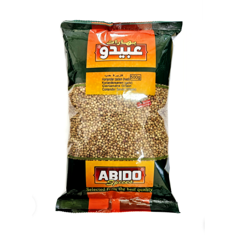 Coriandre graines (Kusbara), sac 500g, Abido
