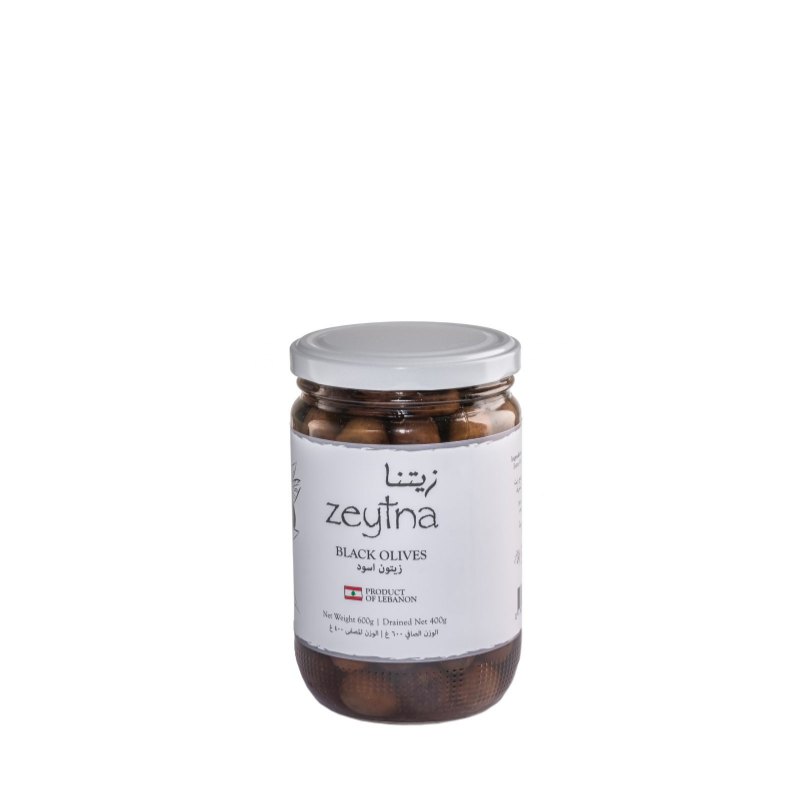 Olives noires, (Poids Net égoutté  400g), Zeytna