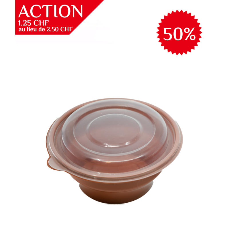 Lunch Box (bol plastic), avec son courvercle, grand