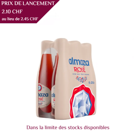Almaza Rosé, Bière 25cl, 2.7°