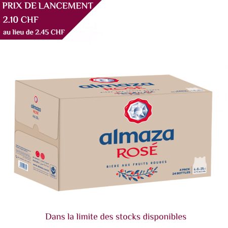 Almaza Rosé, Bière 25cl, 2.7°