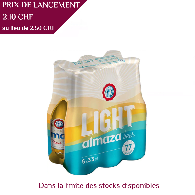 Almaza Pilsner Light, Beert 33 cl, 2.7°