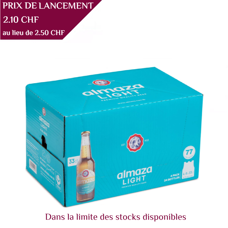 Almaza Pilsner Light, Beert 33 cl, 2.7°