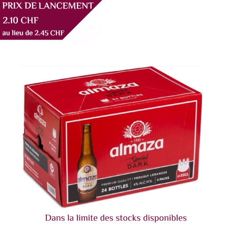 Almaza Pilsner Dark, Beert 33 cl, 6°