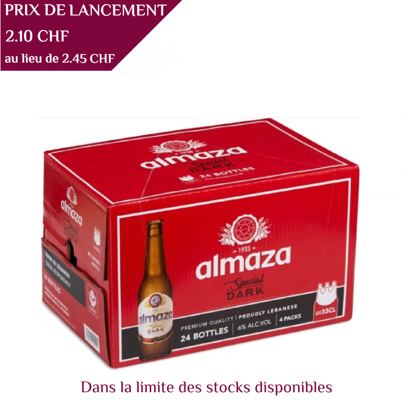 Almaza Pilsner Dark, Beert 33 cl, 6°