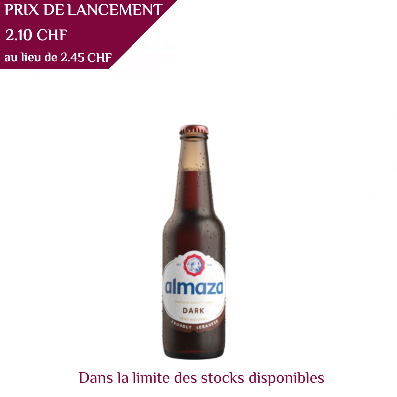 Almaza Pilsner Dark, Beert 33 cl, 6°