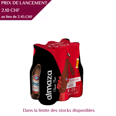 Almaza Pilsner Dark, Beert 33 cl, 6°