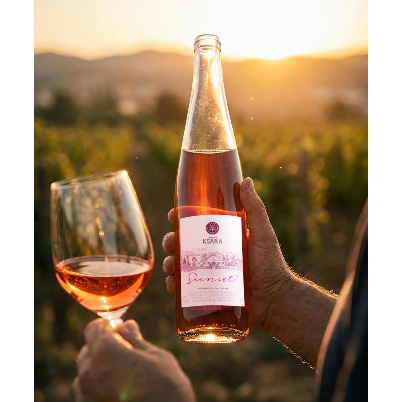 Château Ksara, Rosé, Sunset, Vallée de la Bekaa, 2023, 75 cl, 13.5°